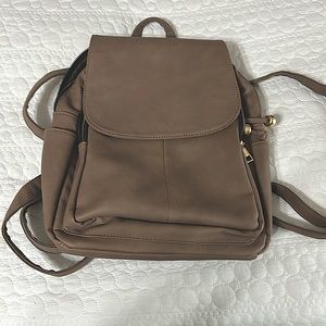 Brand new never used brown backpack purse